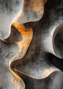 Abstract Concrete Sculpture