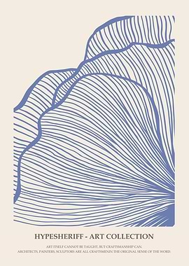 Abstract Flower Line Art