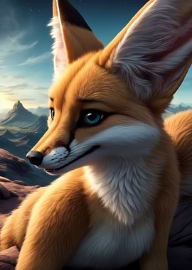 Fennec Fox Sunset