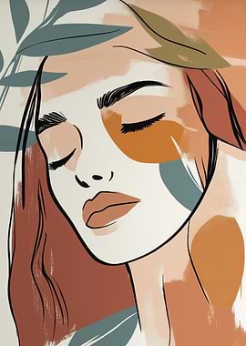 Abstract Woman Portrait