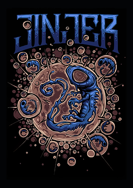 Jinjer Band Blue Creature in a Bubble