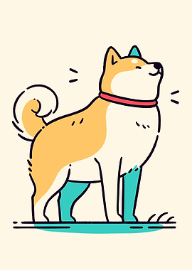 Happy Shiba Inu