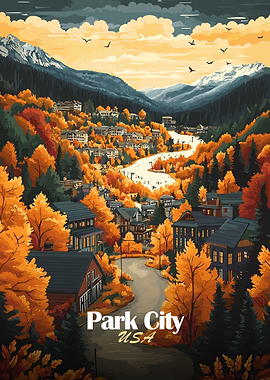 Park City Autumn Landscape