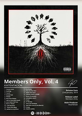 XXXTENTACION Members Only Vol. 4 Album Cover