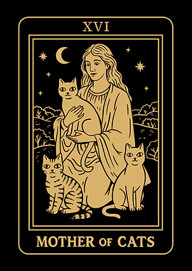 Mother of Cats Tarot Card