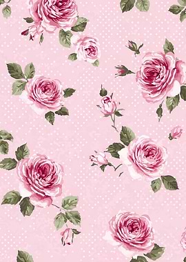 Pink Rose Floral Pattern