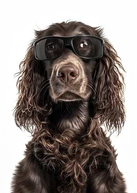 Cool Boykin Spaniel Dog in Sunglasses