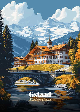 Gstaad Switzerland Landscape