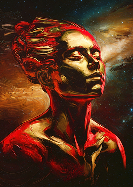 Woman Face in Galactic