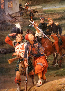 Military Battle Painting