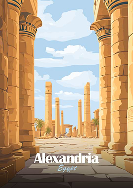 Alexandria Egypt Poster