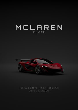 McLaren P1 GTR - Red - Front Specs