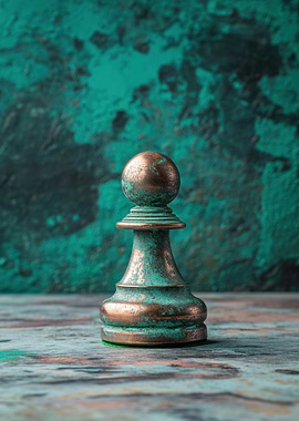 Copper Chess Pawn
