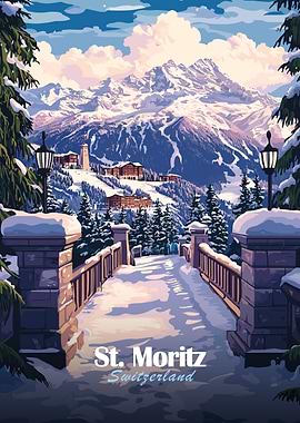 St. Moritz Winter Landscape
