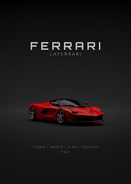 Red Front Ferrari LaFerrari Specs