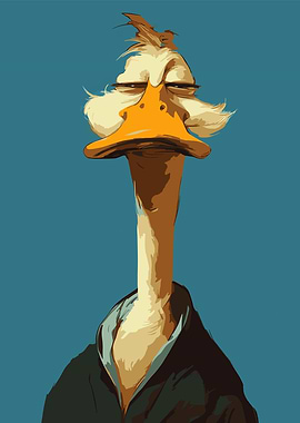 Bored Duck in a Jacket