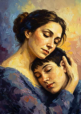 Mother and Child Embrace