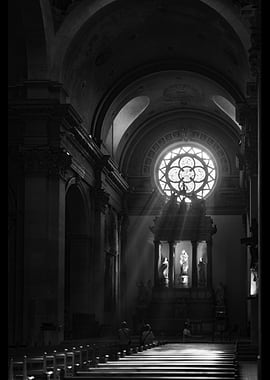 Church Interior with Light