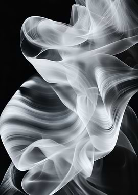 Abstract White Swirls