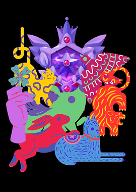 Colorful Animal Illustration