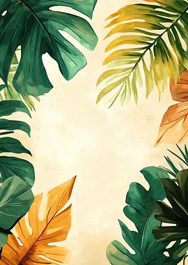 Tropical Leaf Border