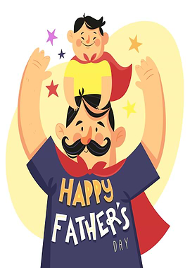 Happy Father's Day Illustration