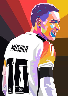 Musiala Soccer Pop Art