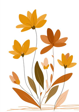 Autumn Floral Illustration