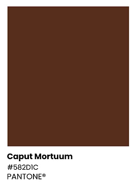 Pantone Color Chart - Caput Mortuum