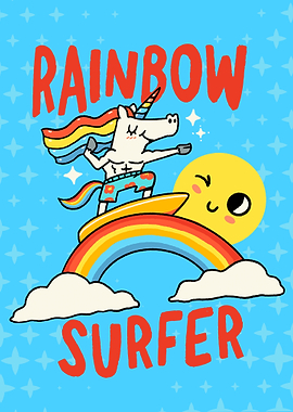 Rainbow Surfer