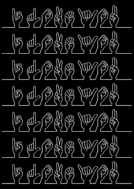 Sign Language 'I Love You'