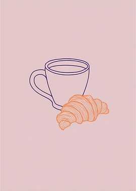 Coffee and Croissant