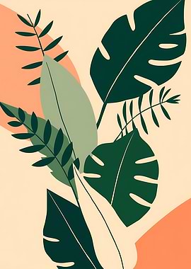 Tropical Leaf Art Print