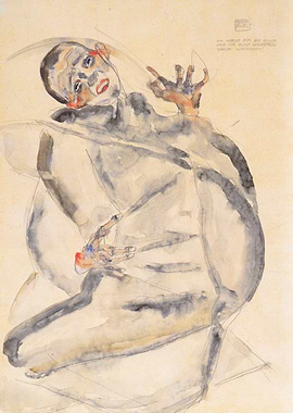 Egon Schiele Nude Self-Portrait