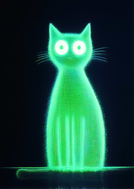 Neon Green Cat