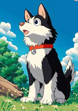 Husky Anime Character