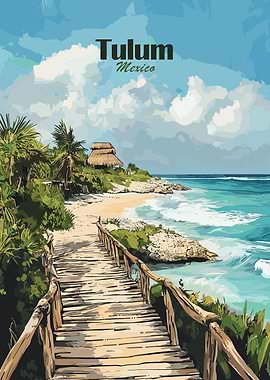 Tulum Beach Pathway