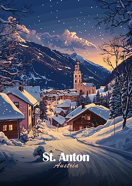 St. Anton Austria Winter Village