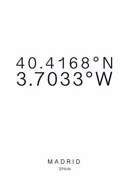 Madrid Coordinates