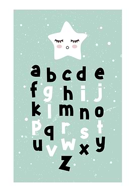 Alphabet Poster with Star
