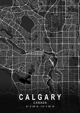 Calgary Dark Map