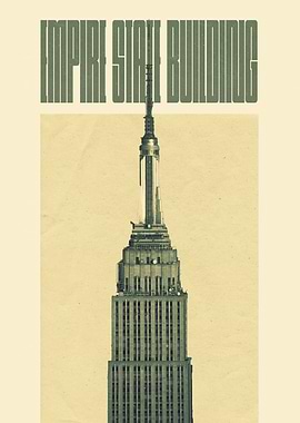 Empire State Building Poster