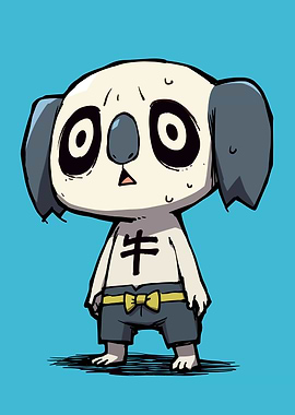 Cute Cartoon Dog Character