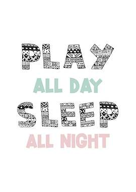 Play All Day Sleep All Night