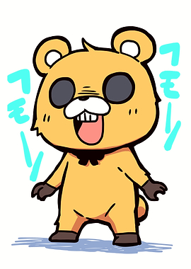 Cute Bear Character Illustration
