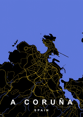 A Coruña City Map