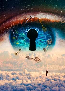 Key to the Unknown – Dreamlike Sky Eye with a Hidden Passage