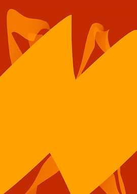 Abstract Orange and Red Shapes