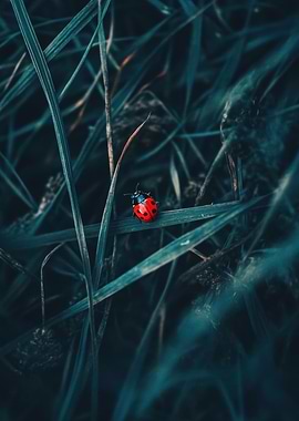 Ladybug in Grass