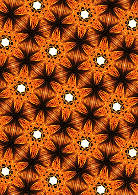 Orange and Black Geometric Pattern